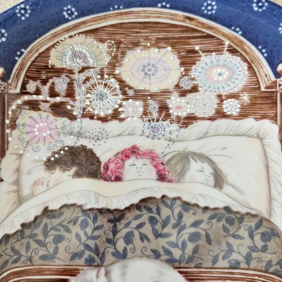 1981 Haviland Limoges Christmas Plate A Visit From Saint Nicholas 2nd in series - Picture 2 of 10